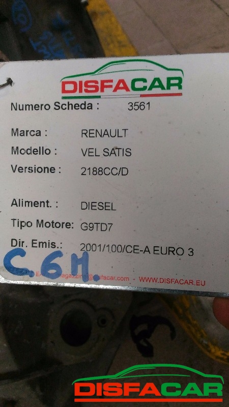 Cambio usato Renault Espace 3A SERIE. VEL SATIS laguna 2002, codice G9TJ742 – foto 10 di 12