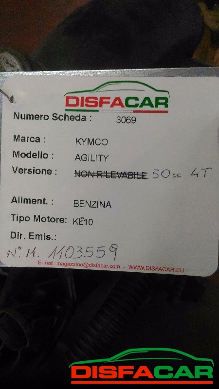Motore usato KYMCO AGILITY, codice KE10 – foto 5 di 5