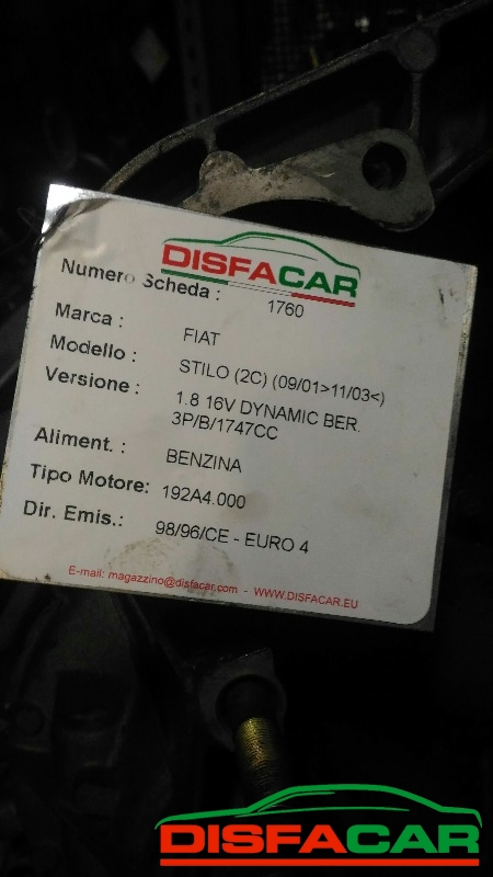 Cambio usato Fiat Stilo 2001, codice 192A4.000 – foto 8 di 8