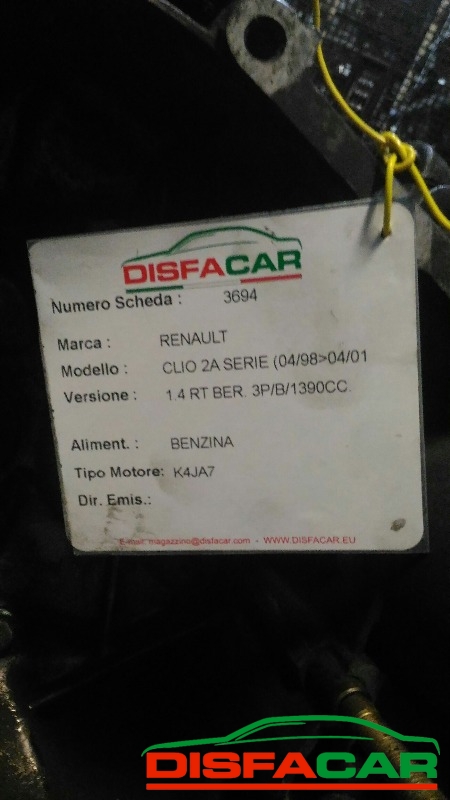 Cambio usato Renault Clio 2A SERIE 1998, codice K4JA7 – foto 9 di 9