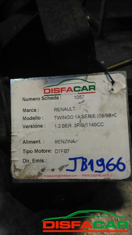 Cambio usato Renault Twingo 1A SERIE. Clio 1998, codice D7FB7 – foto 10 di 11