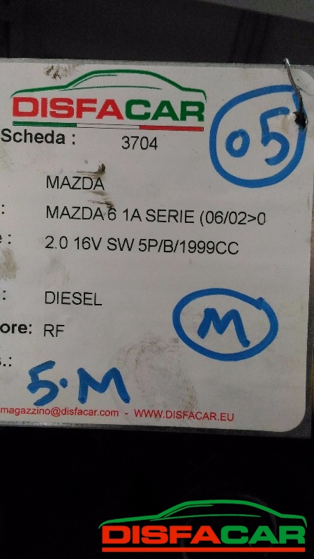 Cambio usato Mazda 6 1A SERIE 2002, codice RF – foto 8 di 8