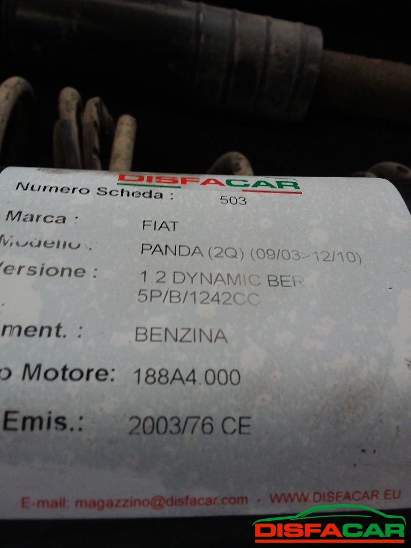 Assale posteriore usato Fiat Panda 2A SERIE 2003, codice 188A4000 – foto 10 di 10