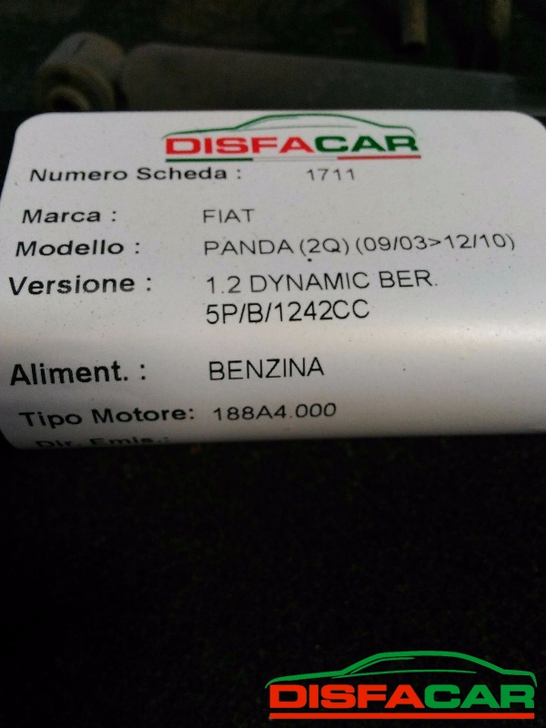 Assale posteriore usato Fiat Panda 2A SERIE 2003, codice 188A4000 – foto 7 di 10