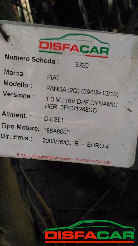 Assale posteriore usato Fiat Panda 2A SERIE 2003, codice 188A4000 – foto 8 di 10