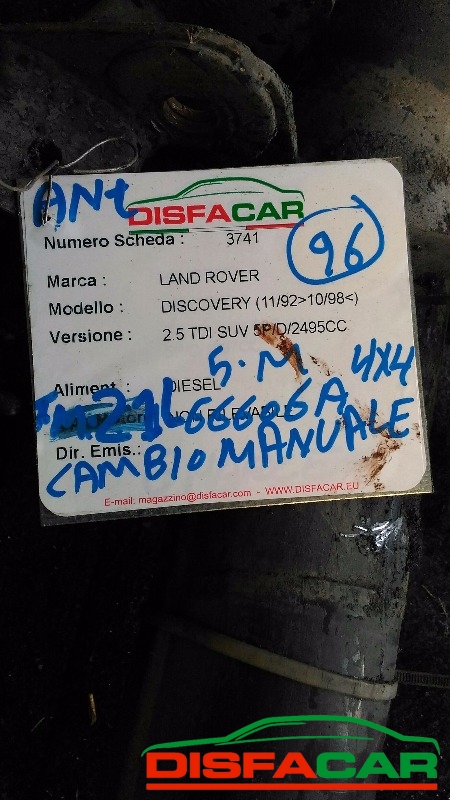 Assale anteriore con differenziale 4x4 usato Land Rover Discovery CAMBIÒ MANUALE 5 MARCE 1992, codice 21L – foto 11 di 12