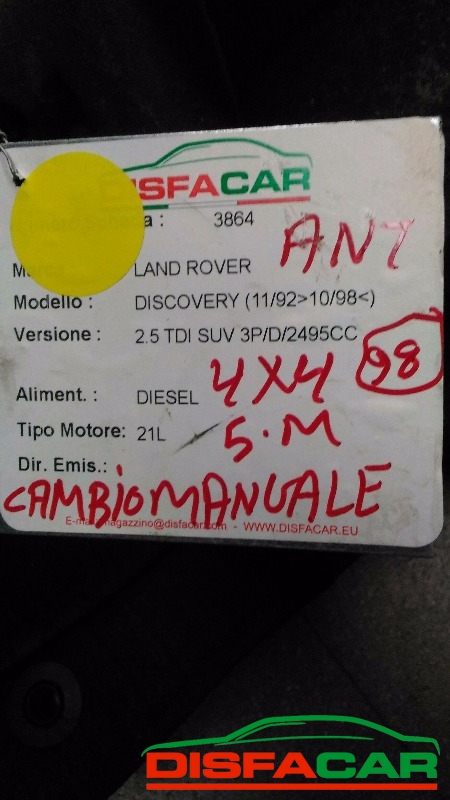 Assale anteriore con differenziale 4x4 usato Land Rover Discovery CAMBIÒ MANUALE 5 MARCE 1992, codice 21L – foto 12 di 12