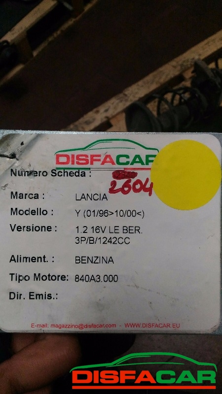 Telaietto anteriore usato Lancia Y 1A SERIE. ELEFANTINO BLU 1996, codice 840A3000 – foto 8 di 8