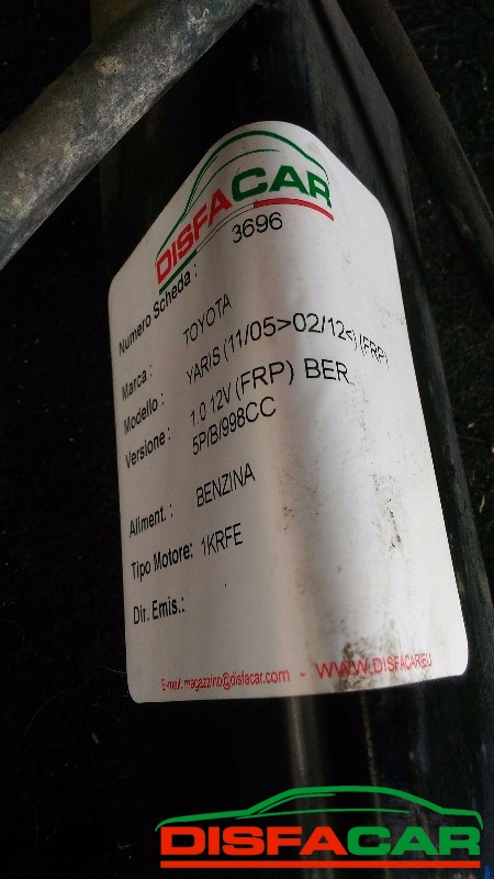 Assale posteriore usato Toyota Yaris FRP 2005, codice 1KRFE – foto 5 di 6