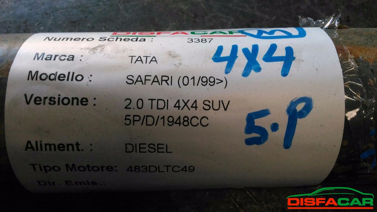 Albero di trasmissione usato Tata Safari, codice 483DLTC49 – foto 9 di 9