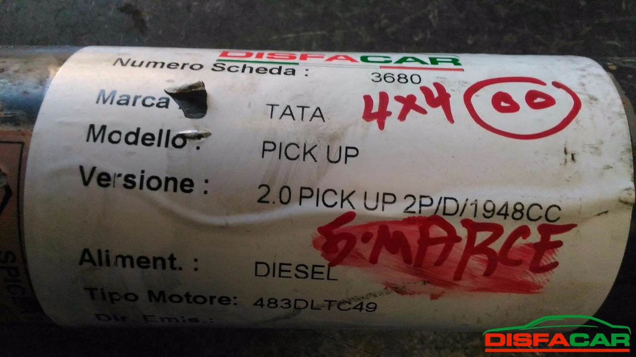 Albero di trasmissione usato Tata PICK-UP 2000, codice 483DLTC49 – foto 9 di 9