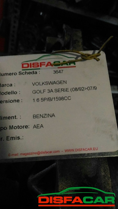 Cambio usato Volkswagen Golf 3A SERIE 1992, codice AEA – foto 9 di 9