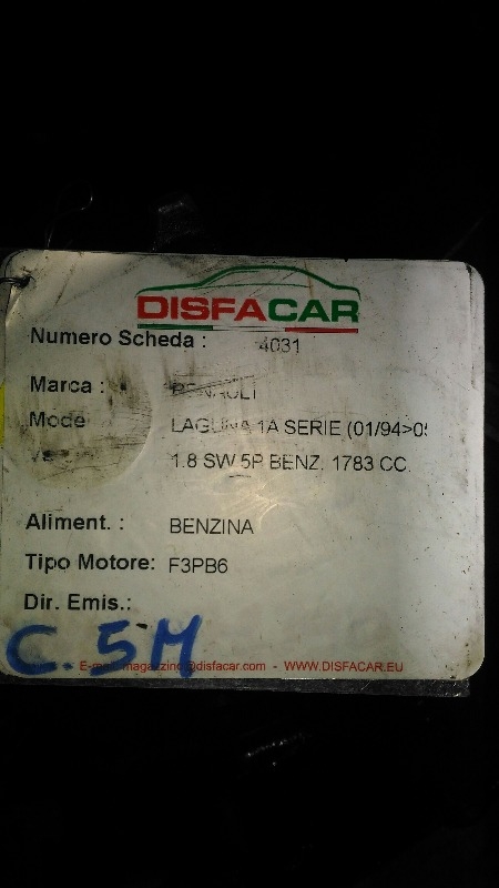 Cambio usato Renault Laguna 1A SERIE 1994, codice F3PB6 – foto 7 di 7
