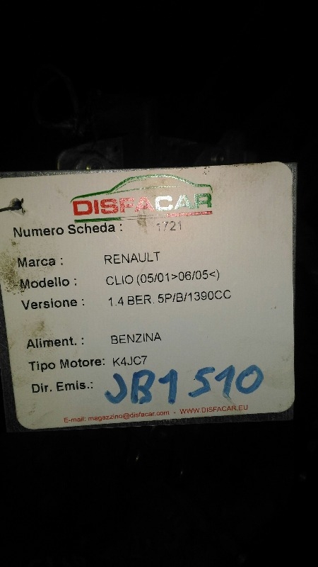 Cambio usato Renault Clio 2001, codice K4JC7 – foto 8 di 8