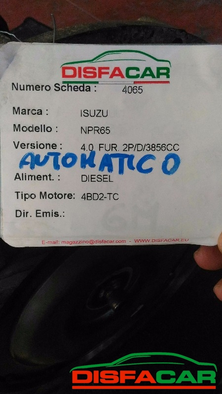 Cambio usato Isuzu NPR65, codice ak015 – foto 8 di 8