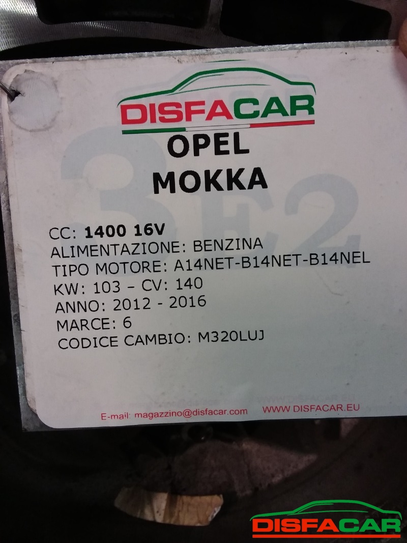 Cambio usato Opel Mokka 2012, codice m320fam0 – foto 13 di 13