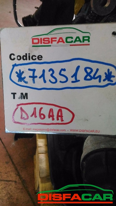 Motore usato Fiat 500L Suzuki MANCA VOLANO (VENDUTO) 2015, codice D16AA – foto 8 di 9