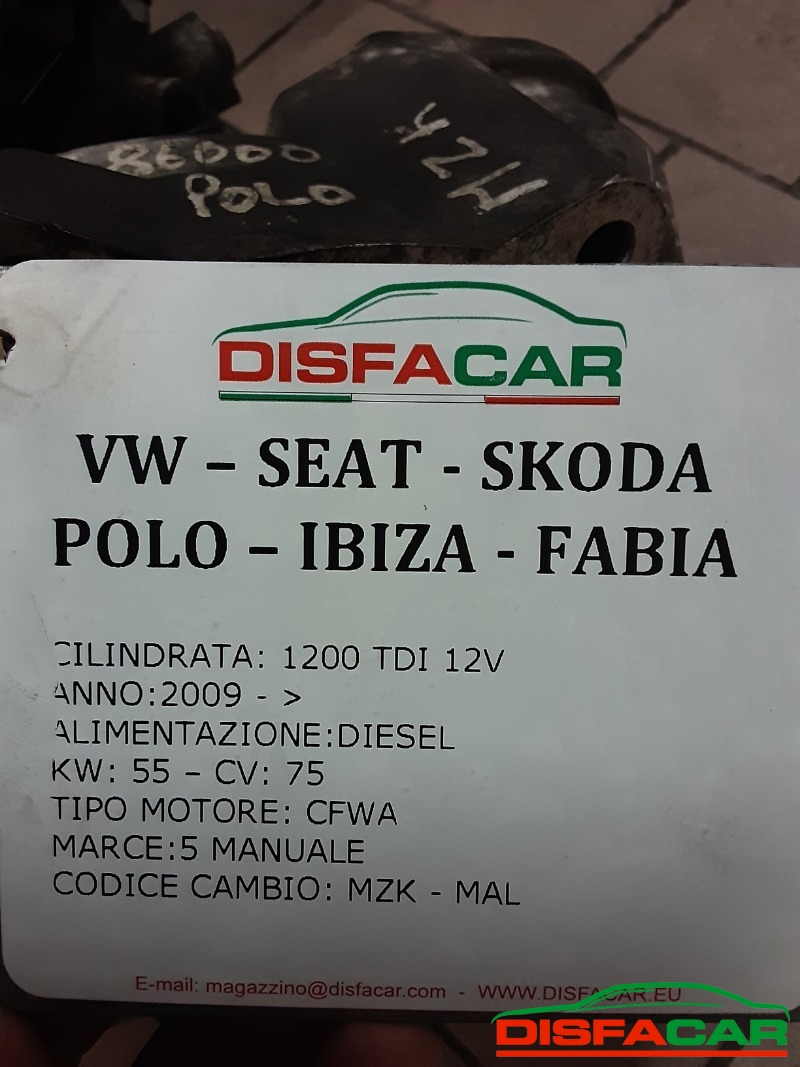 Cambio usato Seat Ibiza 2009, codice CF WA – foto 10 di 10
