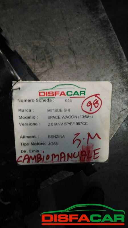 Cambio usato Mitsubishi Space Wagon 1998, codice 4G63 – foto 7 di 7