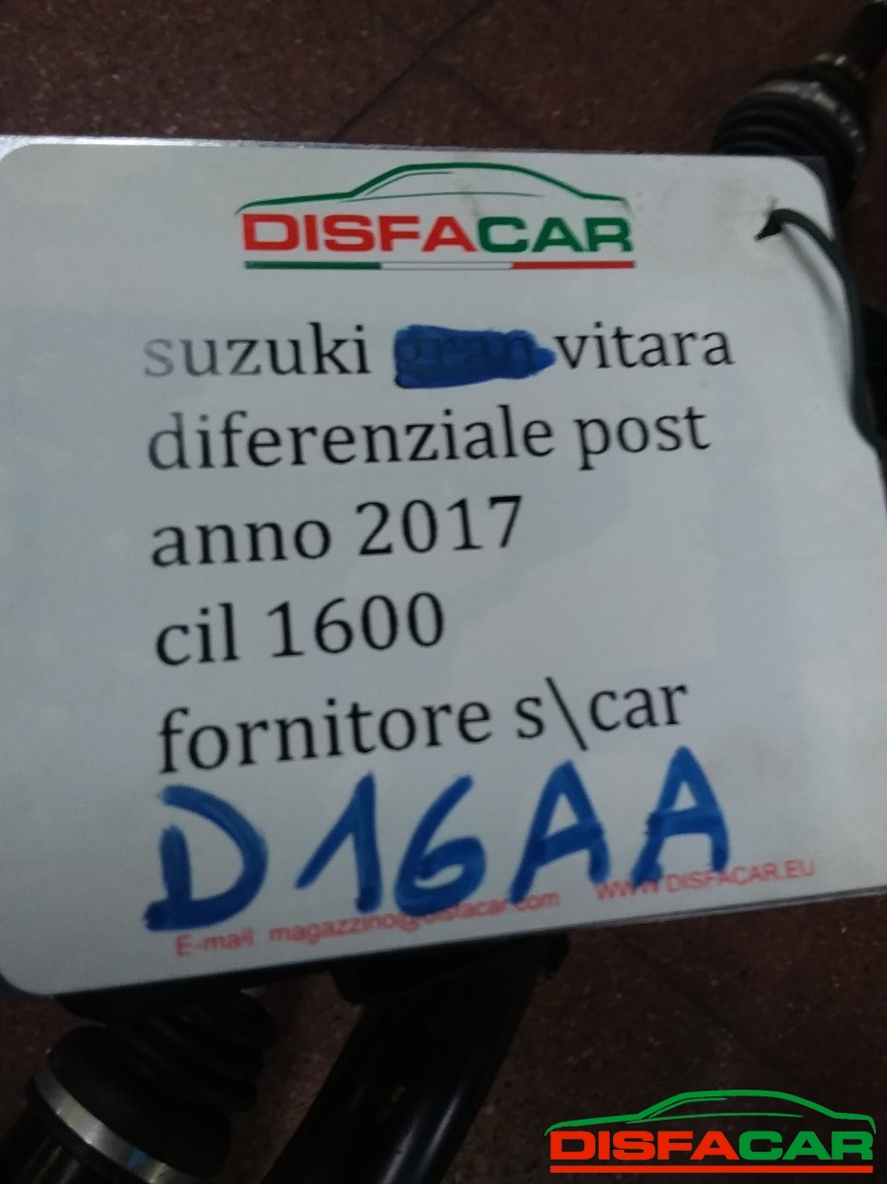 Differenziale posteriore usato Suzuki Vitara 4WD 2015, codice D16AA – foto 11 di 11