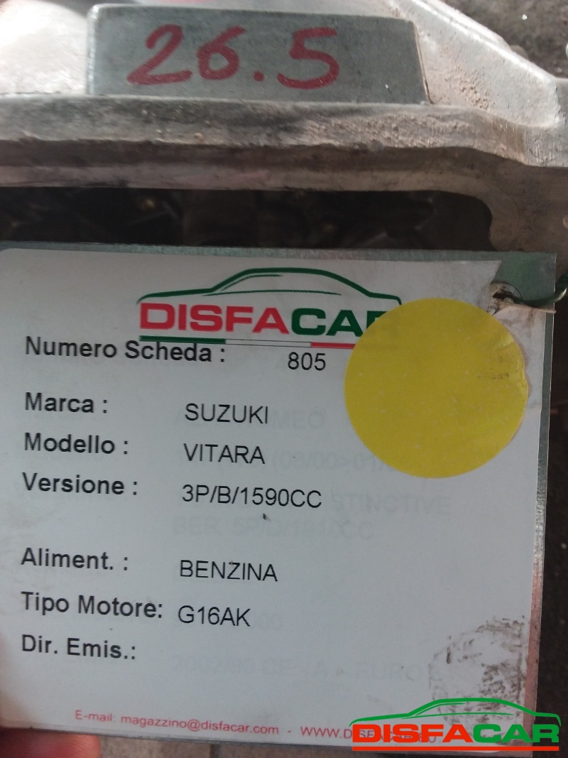 Cambio usato Suzuki Vitara 1991, codice G16A – foto 8 di 8