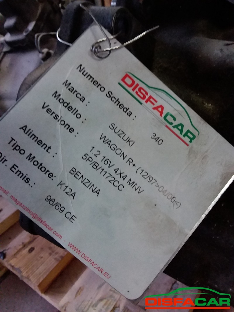 Cambio usato Suzuki Wagon R+ 4x4 1997, codice K12A – foto 8 di 9