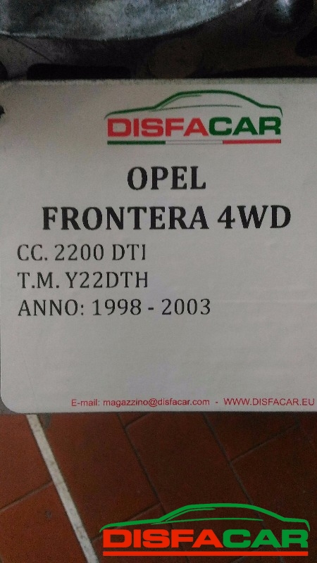 Cambio usato Opel Frontera 1998, codice Y22DTH – foto 9 di 9