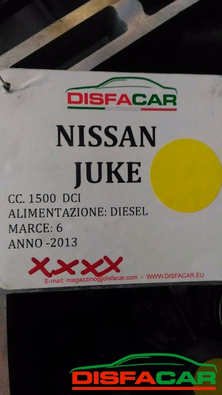 Cambio usato Nissan Juke NISSAN NOTE NISSAN QASHQAI 2006, codice K9K – foto 10 di 16