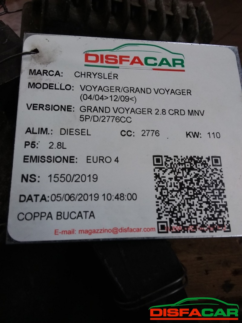 Cambio usato Chrysler Voyager 2004, codice 2.8L – foto 11 di 13
