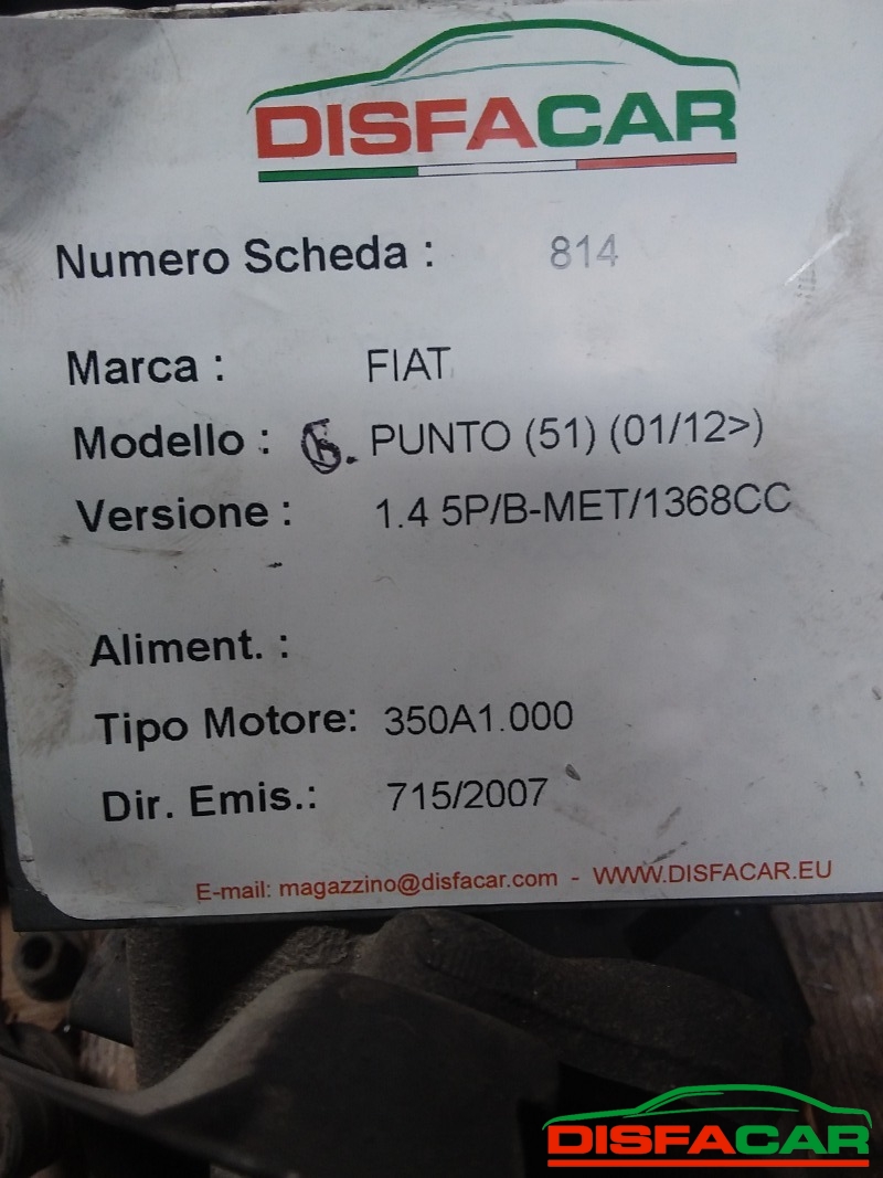 Telaietto anteriore usato Fiat Grande Punto STARJET 2005, codice 350A1000 – foto 13 di 13