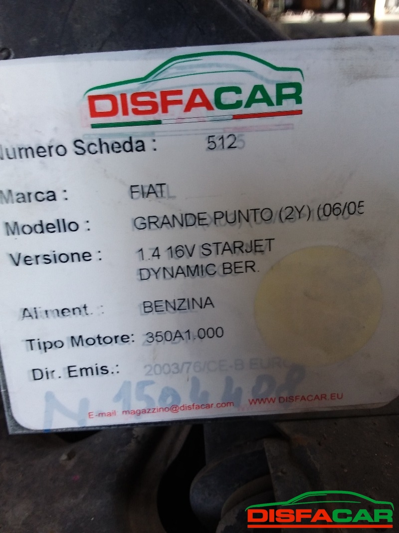 Telaietto anteriore usato Fiat Grande Punto STARJET 2005, codice 350A1000 – foto 8 di 13