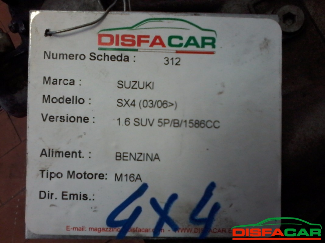 Cambio usato Suzuki SX4 4X4 FIAT SEDICI 2006, codice M16A – foto 8 di 10