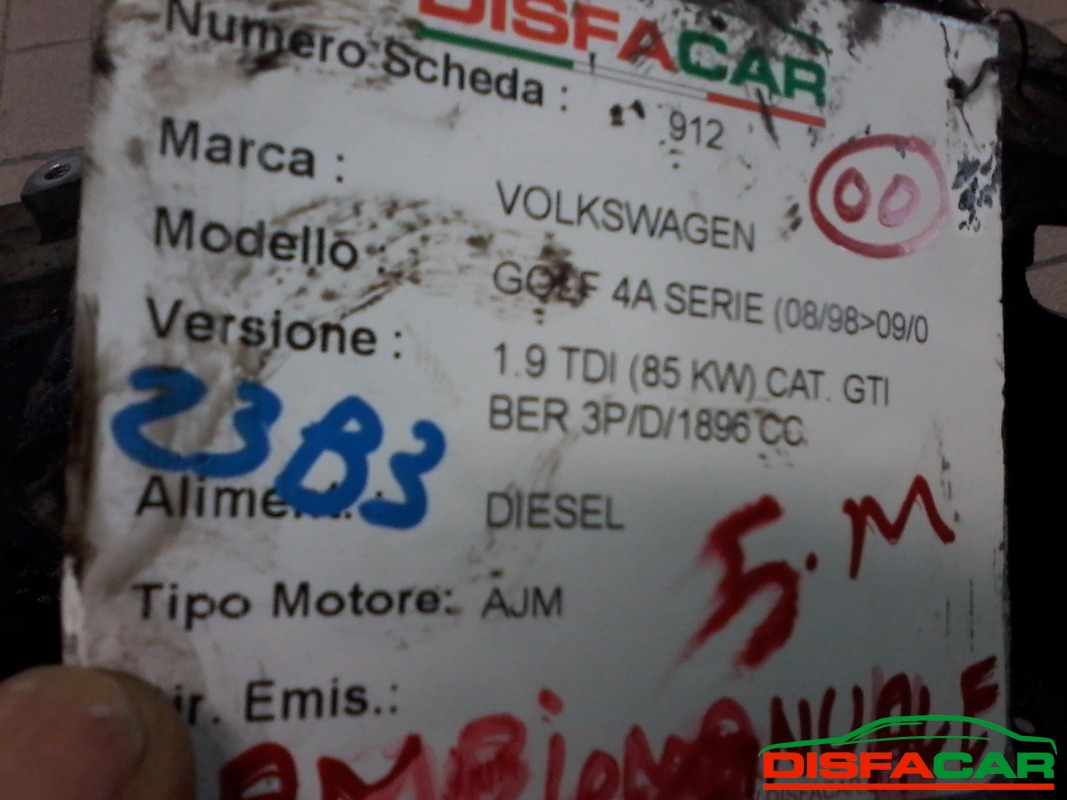 Cambio usato Volkswagen Golf Serie 4 - SEAT LEON 1998, codice AJM – foto 6 di 9