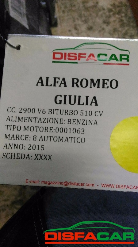 Cambio usato Alfa Romeo Giulia QUADRIFOGLIO 2015, codice 1101 – foto 9 di 9