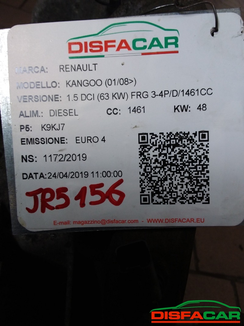 Cambio usato Renault Scenic GRAN SCENIC KANGOO 2003, codice K9KF7 – foto 15 di 15