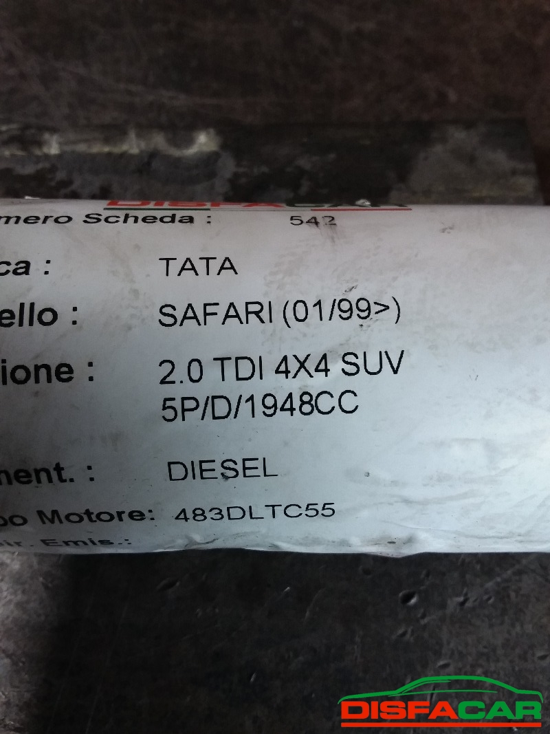 Albero di trasmissione usato Tata Safari 1999 – foto 10 di 10
