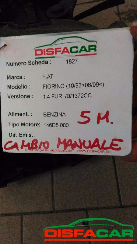 Cambio usato Fiat Fiorino 1993, codice 146D5000 – foto 8 di 8
