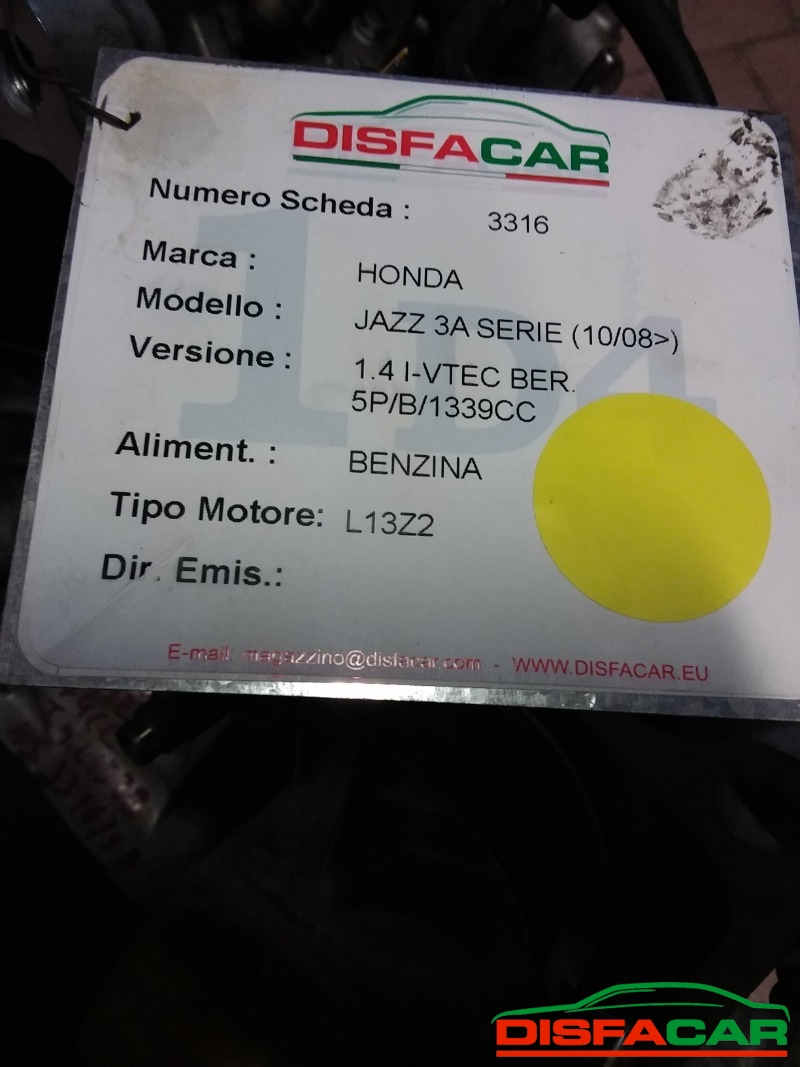 Cambio usato Honda Jazz 3A SERIE 2 SERIE 2008, codice L12B2 – foto 10 di 10