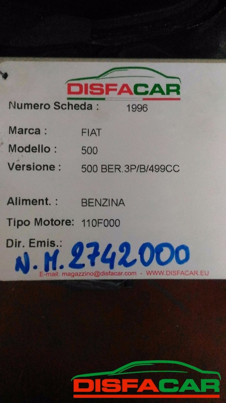 Motore usato Fiat 500, codice 110F000 – foto 7 di 7