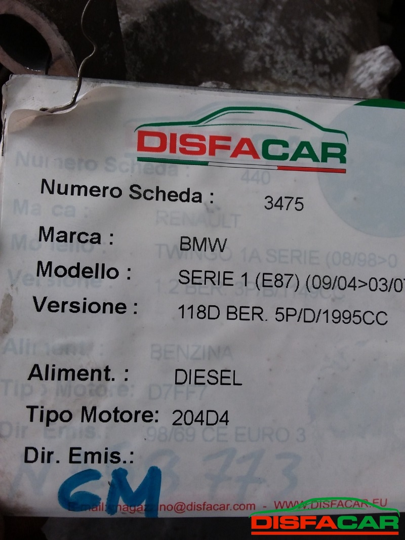 Cambio usato BMW 118 (E87) 2004, codice 1069401018 – foto 8 di 8