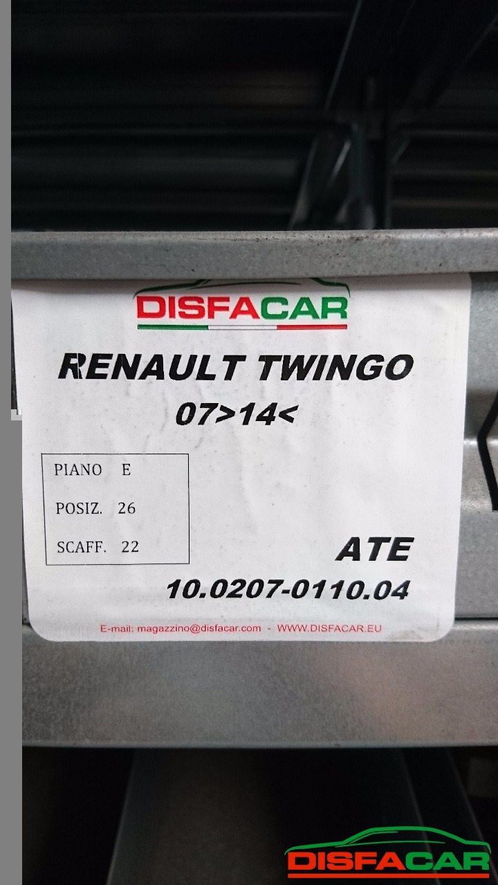 Centralina abs Renault Twingo 2007