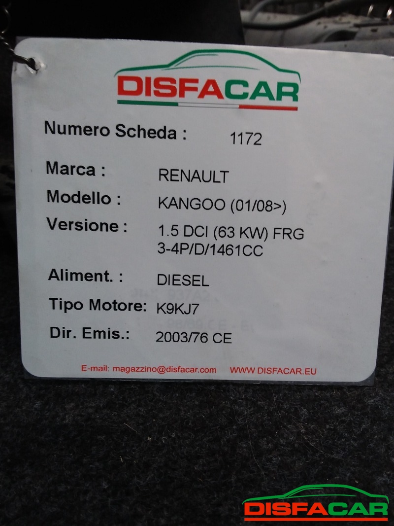 Assale posteriore usato Renault Kangoo 2003, codice K9KB8 – foto 7 di 11
