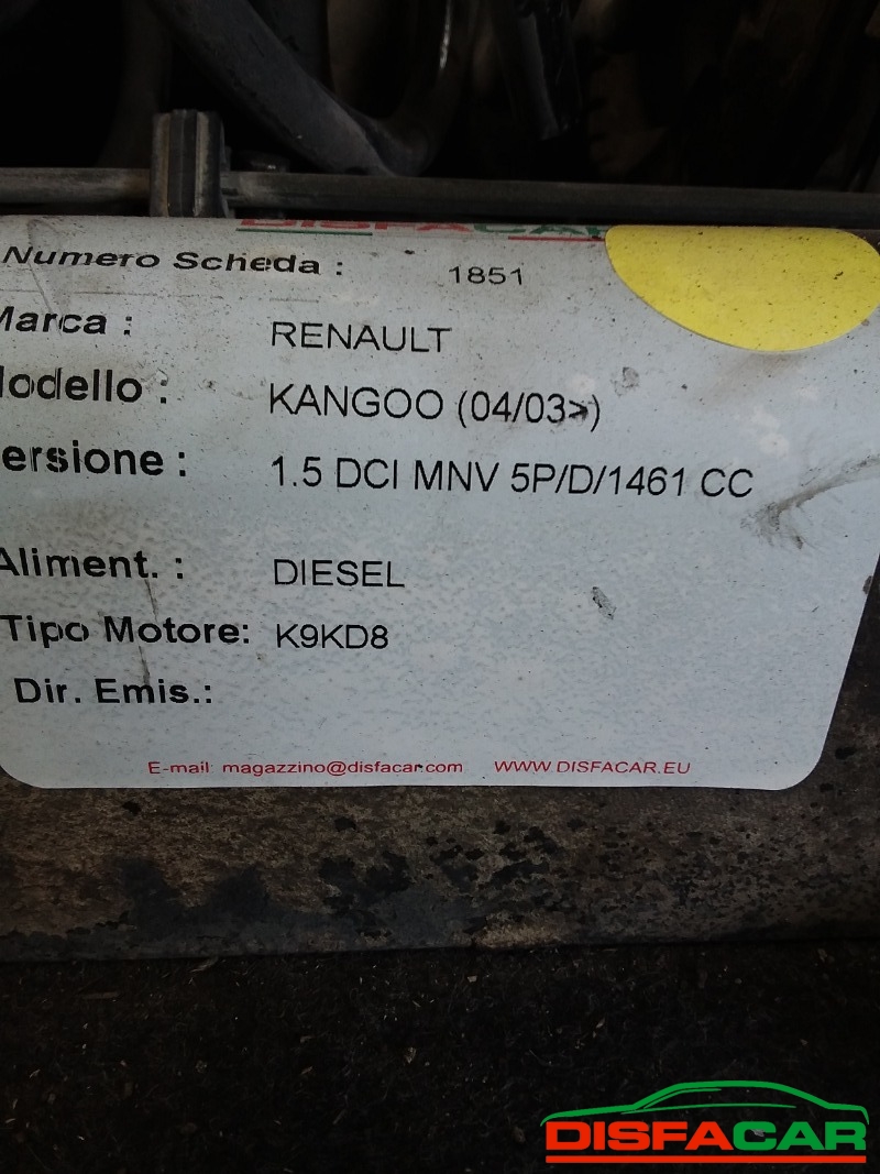 Assale posteriore usato Renault Kangoo 2003, codice K9KB8 – foto 9 di 11