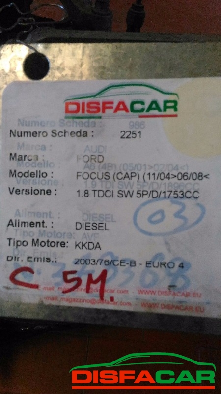 Cambio usato Ford Focus 2004, codice KKDA – foto 10 di 10