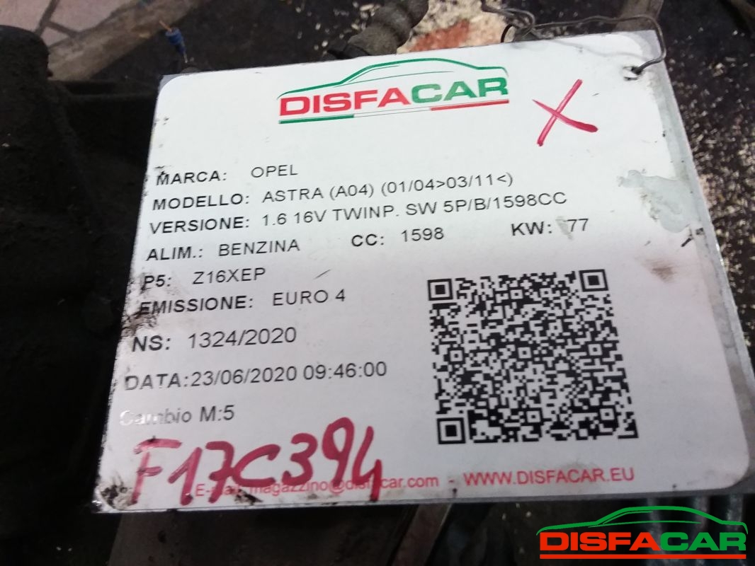 Cambio usato Opel Meriva Zafira 2003, codice Z16XE – foto 6 di 7