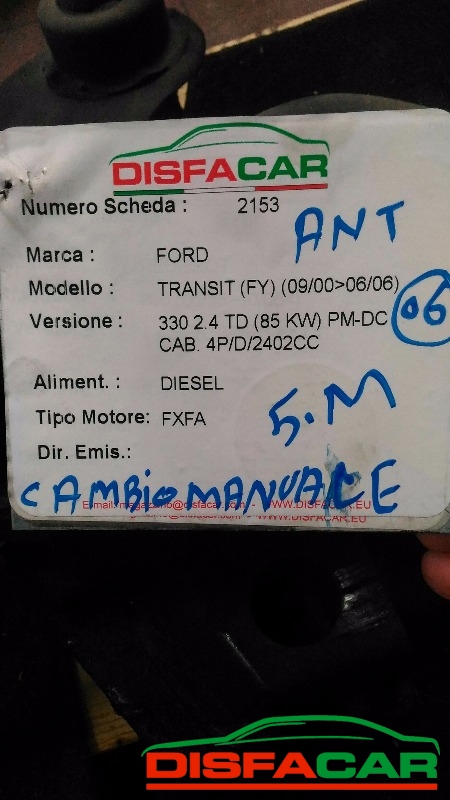 Telaietto anteriore usato Ford Transit 330 - 300 - TRAZIONE POSTERIORE 2000, codice FXFA – foto 9 di 16