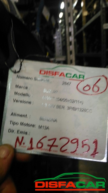 Motore usato Suzuki Swift 2005, codice M13A – foto 7 di 8