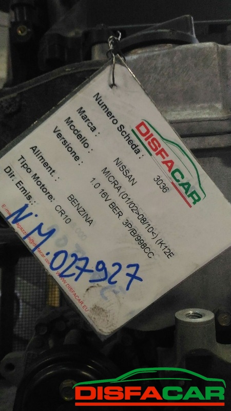 Motore usato Nissan Micra 2002, codice CR10 – foto 4 di 5