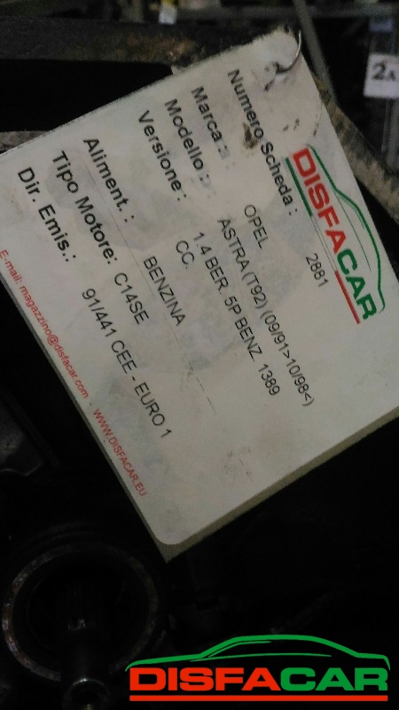 Cambio usato Opel Astra Corsa 1991, codice C14SE – foto 7 di 7