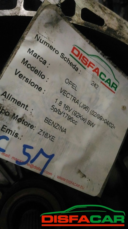 Cambio usato Opel Vectra 1999, codice Z18XE – foto 7 di 7